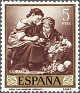 Spain 1960 Murillo 5 Ptas Azul Edifil 1279. España 1960 1279. Subida por susofe